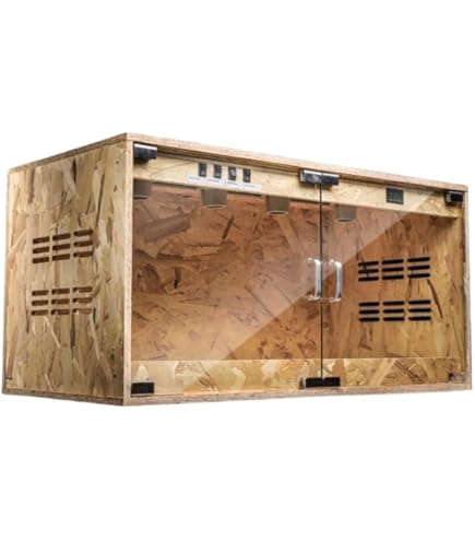 Amazon | Koubhyj 爬虫類 ケージ, OSBウッド 通気性が良い, 保温